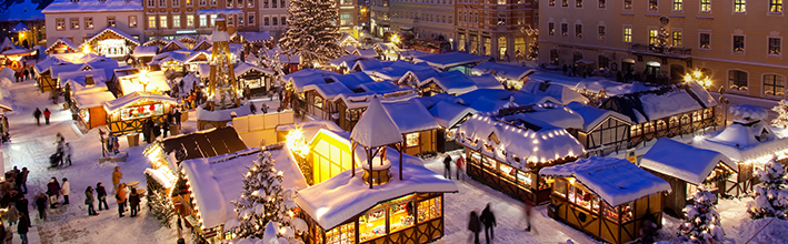 ¡Santa Claus y las decoraciones navideñas de las ciudades en vivo!